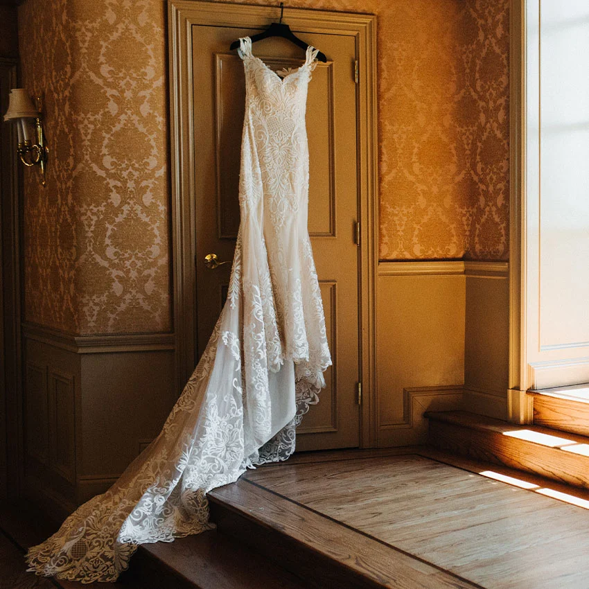 Wedding dress cleaning and preservation service in Boston